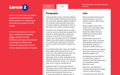 Lorem Ipsum Generator – lorem2.com